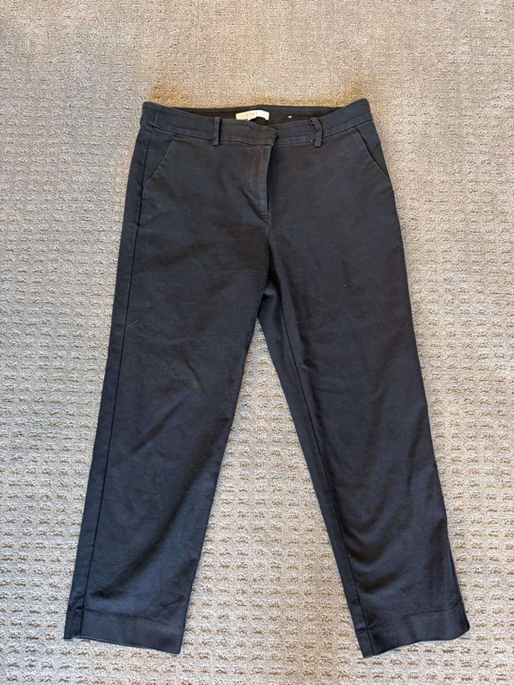 LOFT Black Curvy Straight-Leg Pants